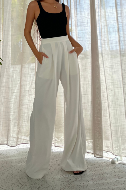 White Torry Pants
